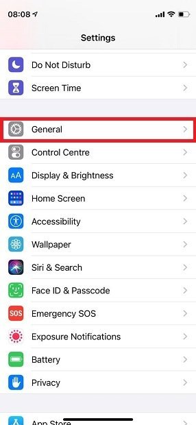 IOS Preferencias generales