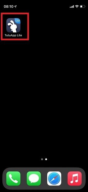 TutuApp instalado en iOS